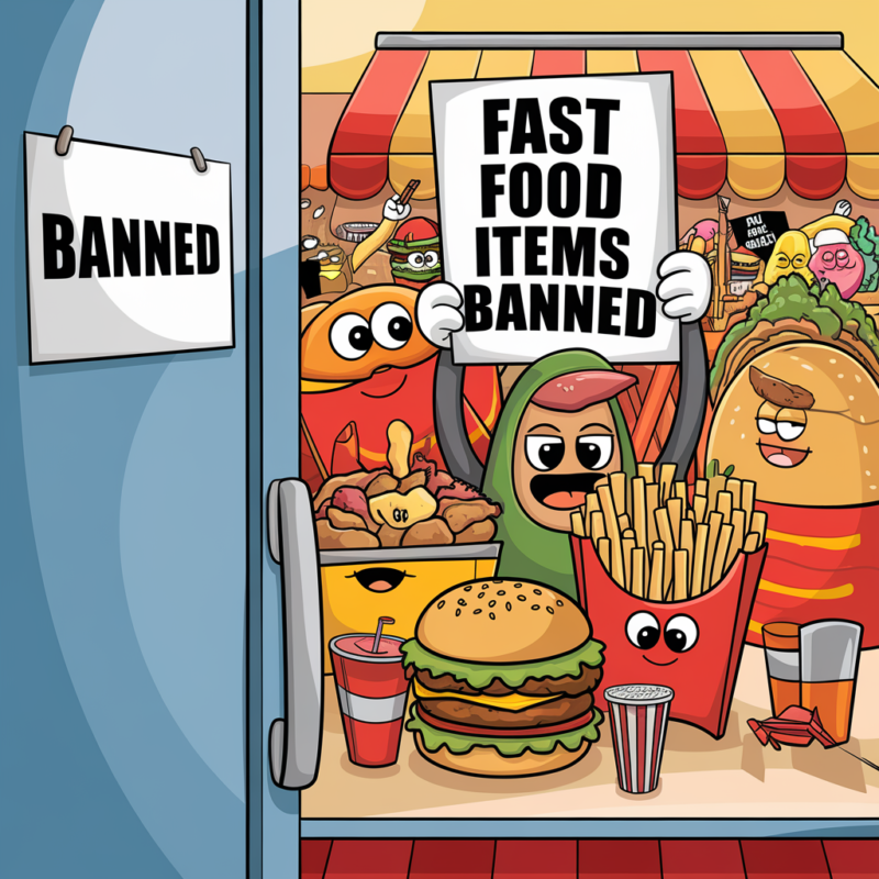 Fast Food Items Banned